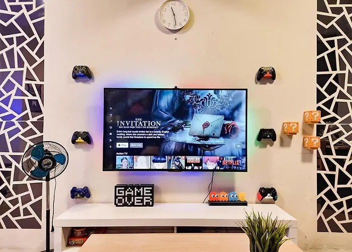 Gaming 2br In Makati With View Arcade Netflix Apartment Manila